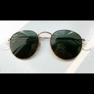 Ray-Ban P round metal frame sunglasses